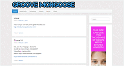 Desktop Screenshot of groovemongoose.com